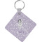 Ballerina Diamond Plastic Keychain w/ Name or Text