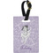 Ballerina Plastic Luggage Tag - Rectangular w/ Name or Text