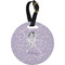 Ballerina Personalized Round Luggage Tag