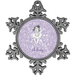 Ballerina Vintage Snowflake Ornament (Personalized)