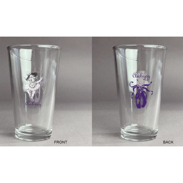 Ballerina Pint Glass - Two Content - Approval