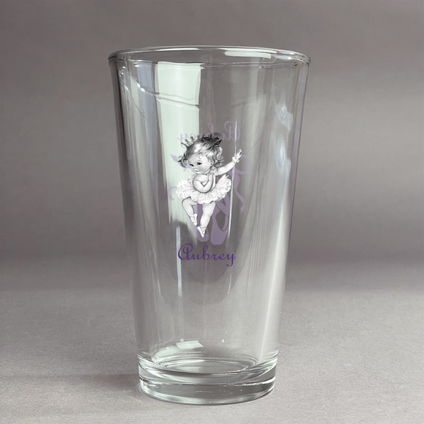 Custom Ballerina Pint Glass - Full Color Logo (Personalized)