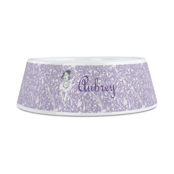 Ballerina Plastic Dog Bowls - Medium - FRONT