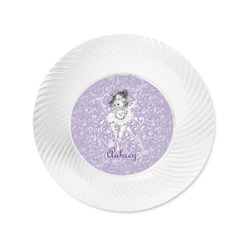 Ballerina Plastic Party Appetizer & Dessert Plates - 6" (Personalized)