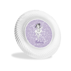 Ballerina Plastic Party Appetizer & Dessert Plate - 6" (Personalized)