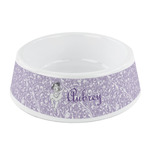 Ballerina Plastic Dog Bowl - Small (Personalized)