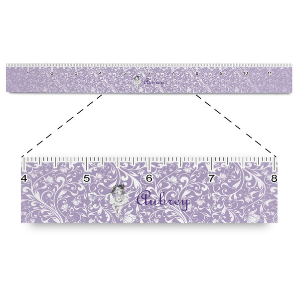 Custom Ballerina Plastic Ruler - 12" (Personalized)