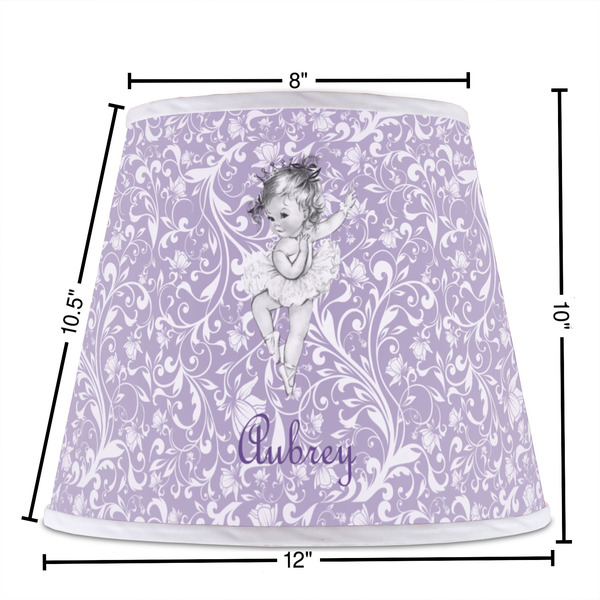 Ballerina Poly Film Empire Lampshade - Dimensions
