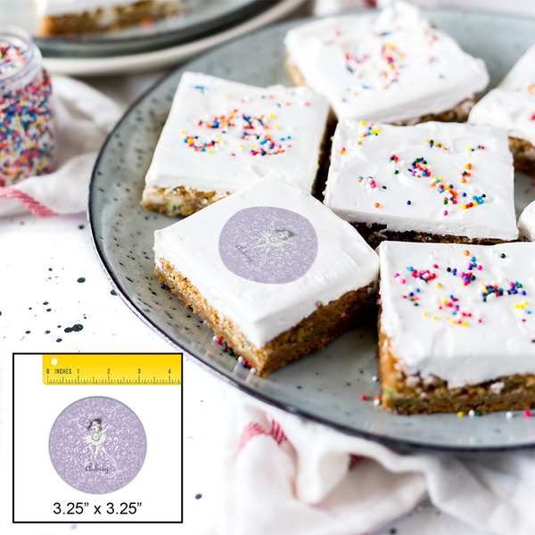 Ballerina Printed Icing Circle - Large - In Context