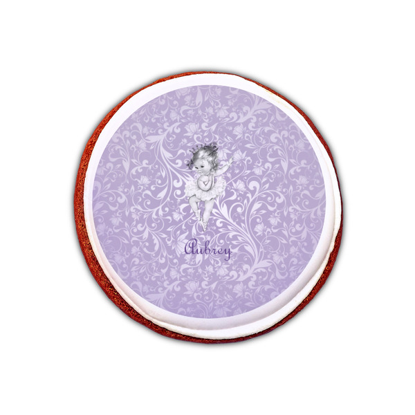Ballerina Printed Icing Circle - XSmall - On Cookie
