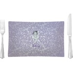 Ballerina Glass Rectangular Lunch / Dinner Plate (Personalized)