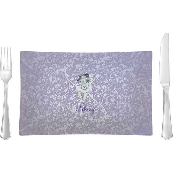Custom Ballerina Rectangular Glass Lunch / Dinner Plate - Single or Set (Personalized)