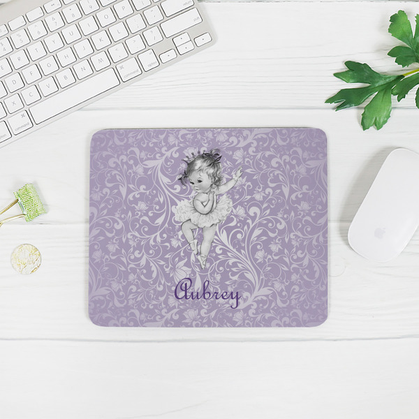 Ballerina Rectangular Mouse Pad - LIFESTYLE 2