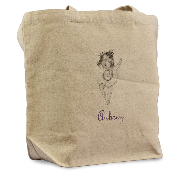 Custom Ballerina Reusable Cotton Grocery Bag - Single (Personalized)