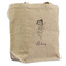 Ballerina Reusable Cotton Grocery Bag - Front View