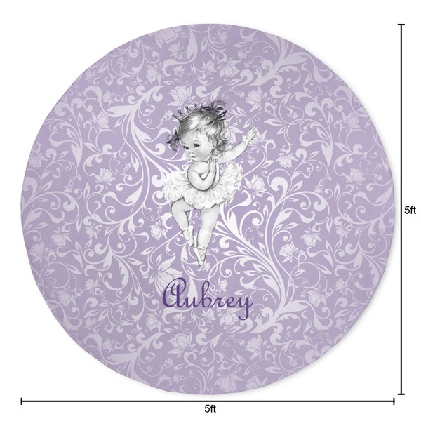 Ballerina Round Area Rug - Size