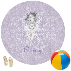 Ballerina Round Beach Towel (Personalized)