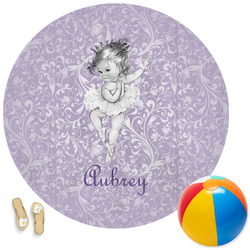 Ballerina Round Beach Towel (Personalized)