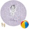 Ballerina Round Beach Towel (Personalized)