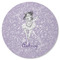 Ballerina Round Rubber Backed Coaster (Personalized)