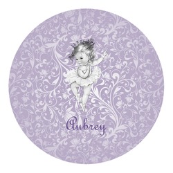 Ballerina Round Decal (Personalized)