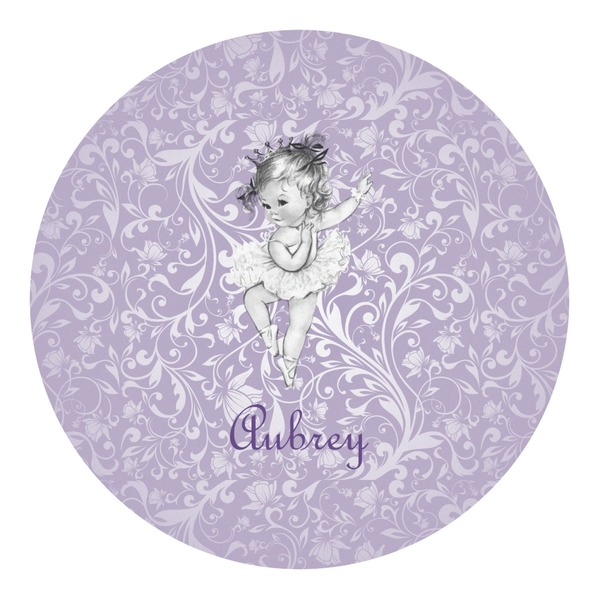 Custom Ballerina Round Decal (Personalized)