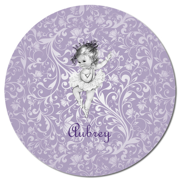 Ballerina Round Fridge Magnet - FRONT