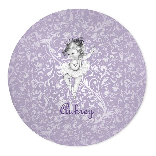 Custom Ballerina 5' Round Indoor Area Rug (Personalized)