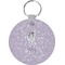 Ballerina Round Plastic Keychain (Personalized)