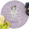 Ballerina Round Linen Placemats - Front (w flowers)