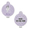 Ballerina Round Pet ID Tag - Large - Approval
