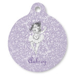 Ballerina Round Pet ID Tag (Personalized)