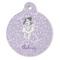 Ballerina Round Pet ID Tag - Large - Front