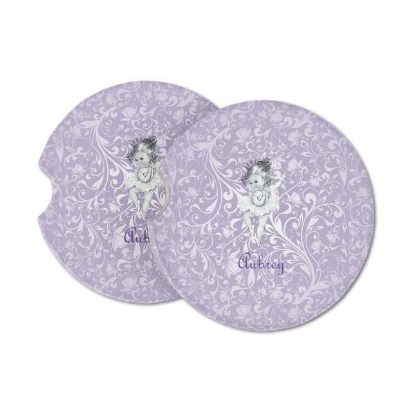 Custom Ballerina Sandstone Car Coasters (Personalized)
