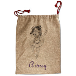 Ballerina Santa Sack - Front (Personalized)