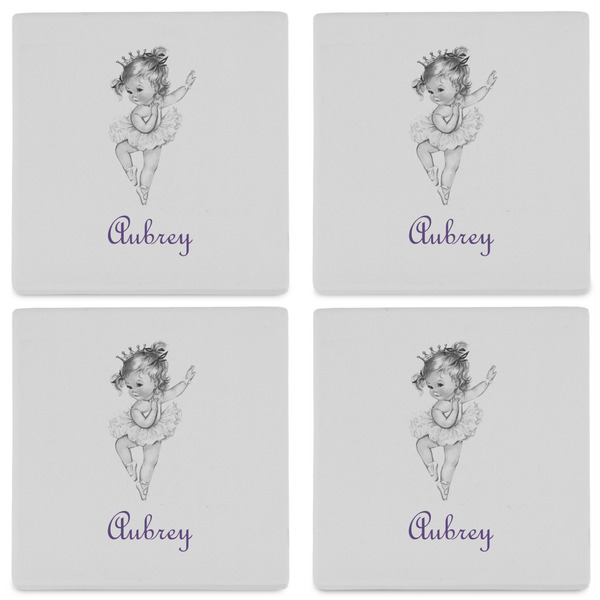 Ballerina Set of 4 Sandstone Coasters - See All 4 View