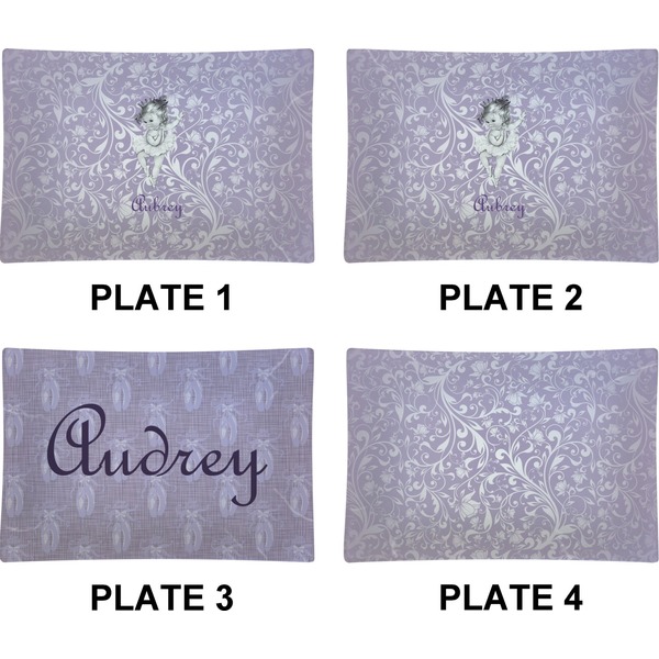 Ballerina Set of Rectangular Appetizer / Dessert Plates (Approval)