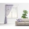 Ballerina Sheer Curtain With Window and Rod - in Room Matching Pillow