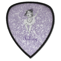 Ballerina Iron on Shield Patch A w/ Name or Text