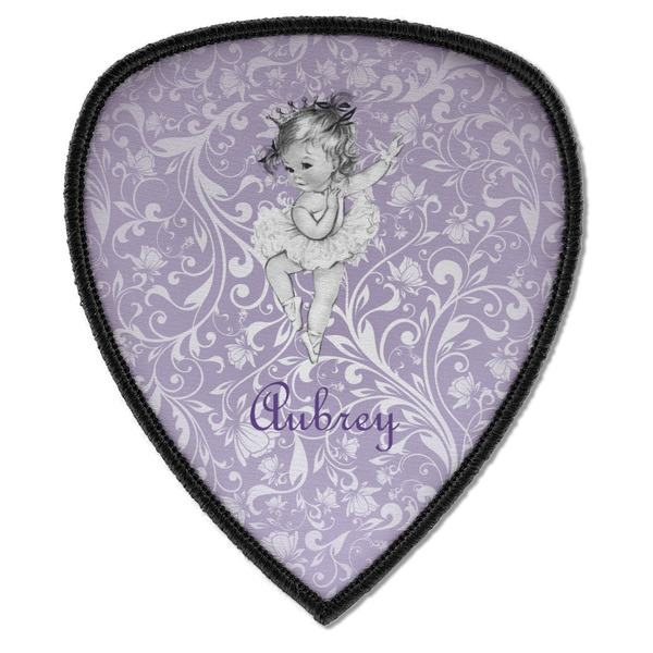 Custom Ballerina Iron on Shield Patch A w/ Name or Text