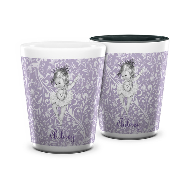 Custom Ballerina Ceramic Shot Glass - 1.5 oz (Personalized)