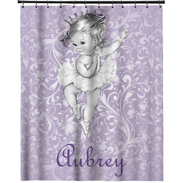 Custom Ballerina Extra Long Shower Curtain - 70"x84" (Personalized)