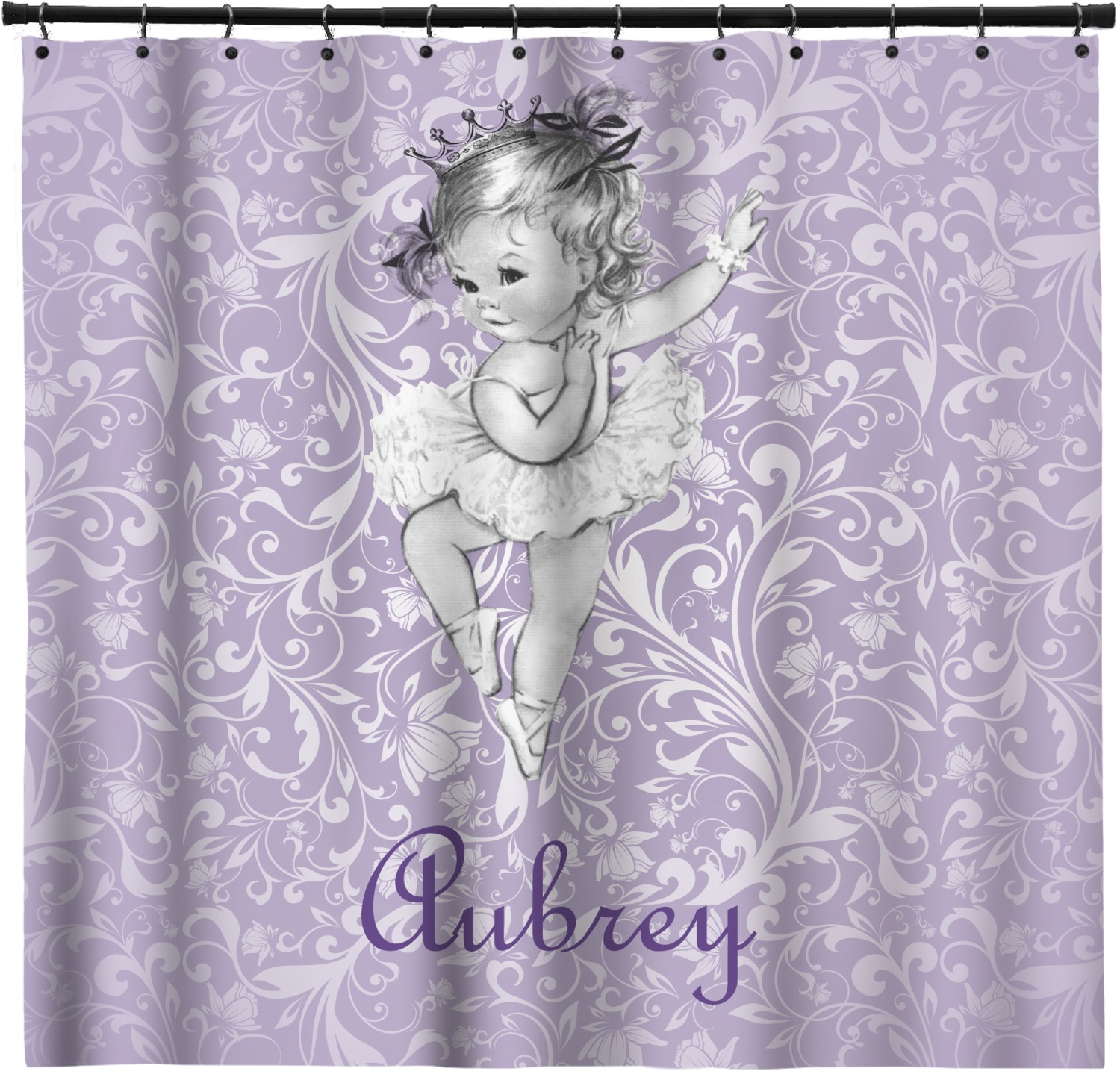 Ballerina Shower Curtain (Personalized) YouCustomizeIt