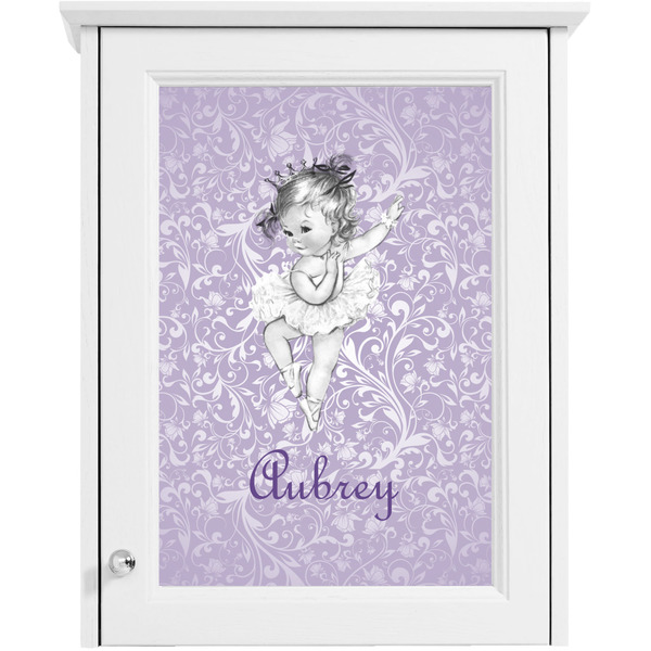 Ballerina Single White Cabinet Decal