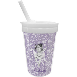 Ballerina Sippy Cup with Straw (Personalized)