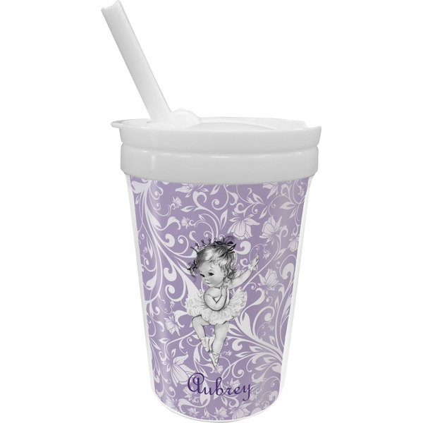 Custom Ballerina Sippy Cup with Straw (Personalized)