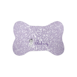 Ballerina Bone Shaped Dog Food Mat (Small) (Personalized)