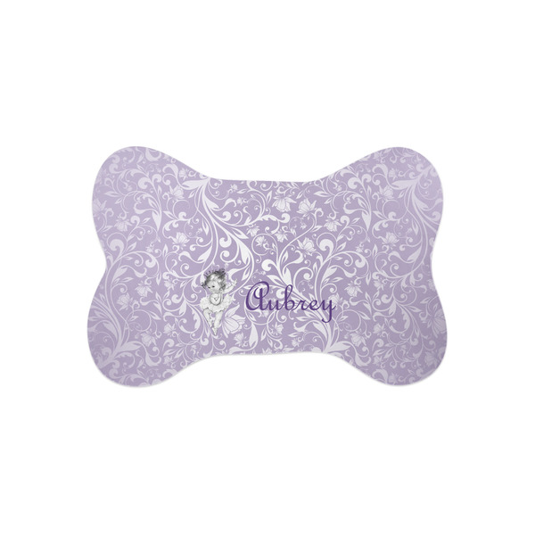 Custom Ballerina Bone Shaped Dog Food Mat (Small) (Personalized)