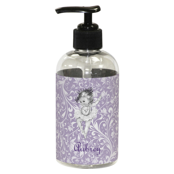 Custom Ballerina Plastic Soap / Lotion Dispenser (8 oz - Small - Black) (Personalized)