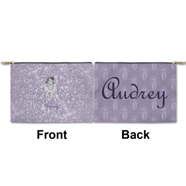 Ballerina Small Zipper Pouch Approval (Front and Back)